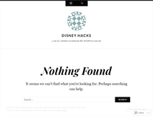 Tablet Screenshot of disneyhacks.com
